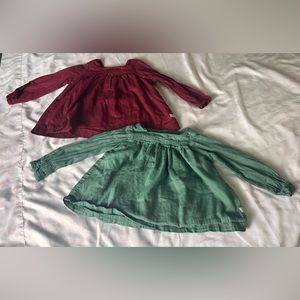 Ruffle Butts 2 pc infant girl shirt bundle